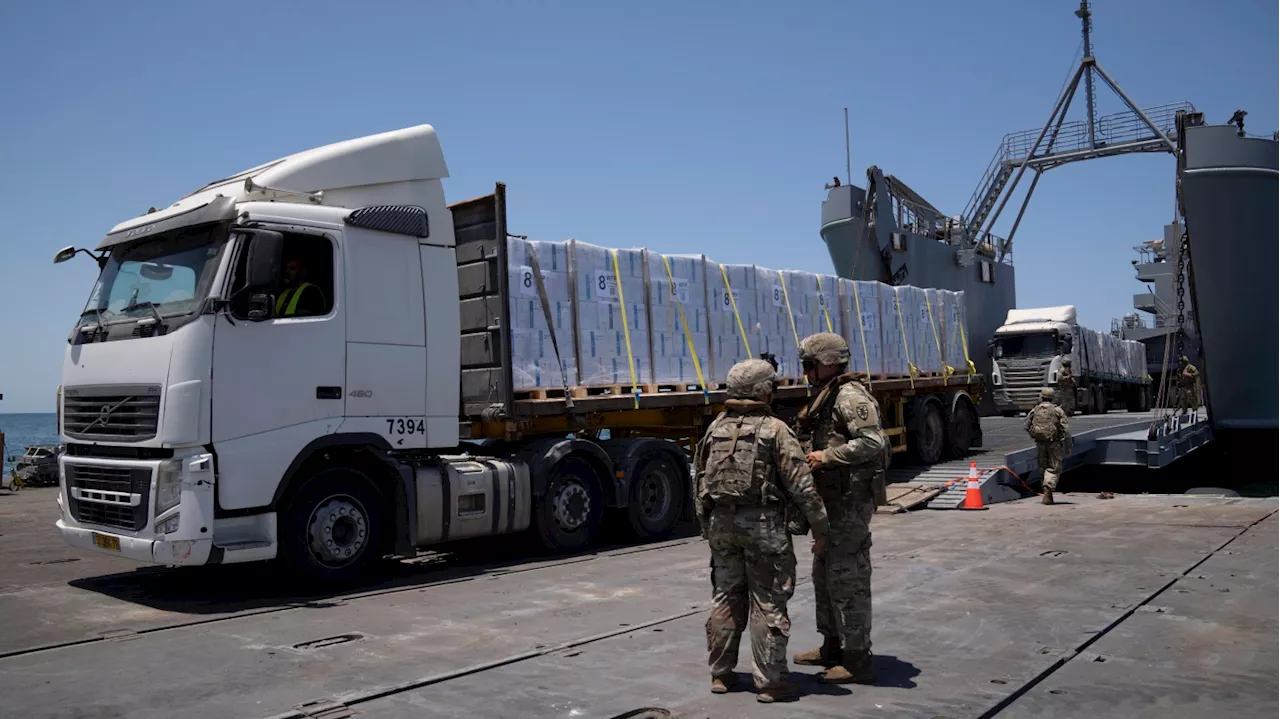 Biden pushed Gaza pier over warning it would undercut other aid routes, watchdog says