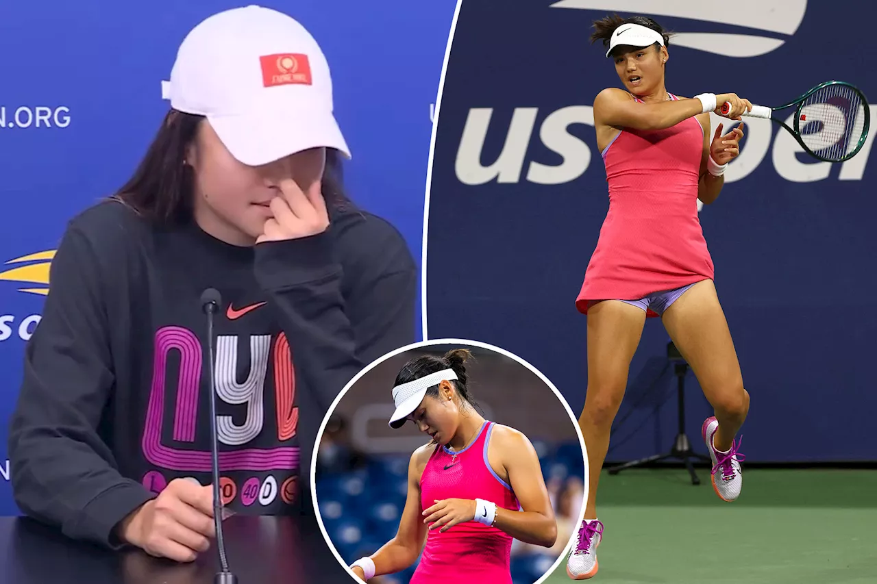 Emma Raducanu breaks down in tears after US Open disappointment