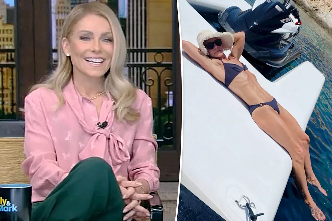 Kelly Ripa once jumped off a boat to prove she could talk to dolphins 'fluently'