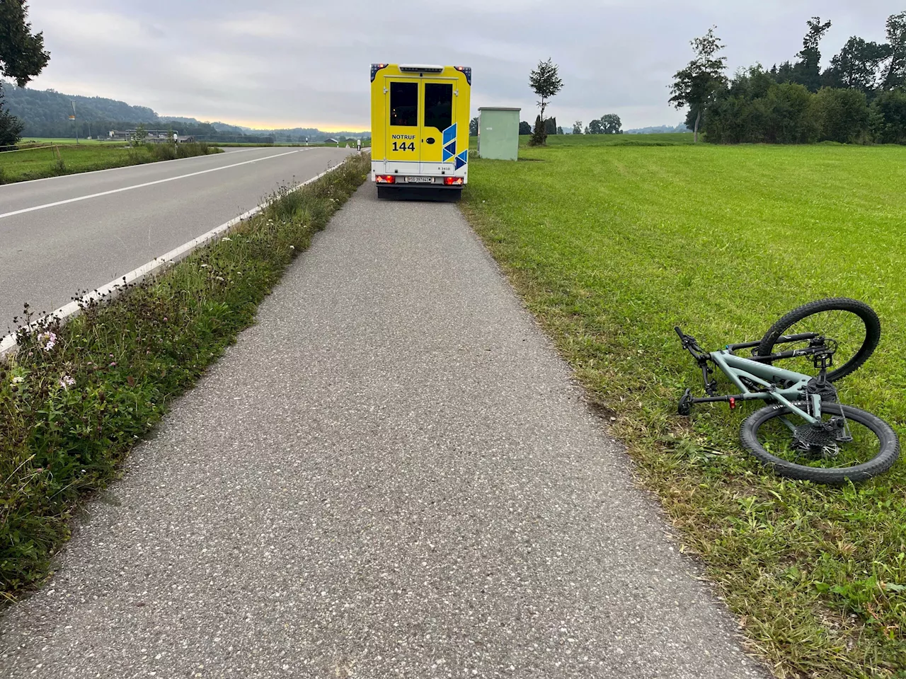 Oberbüren SG: Zwei Velofahrerinnen (58, 12) bei Sturz verletzt