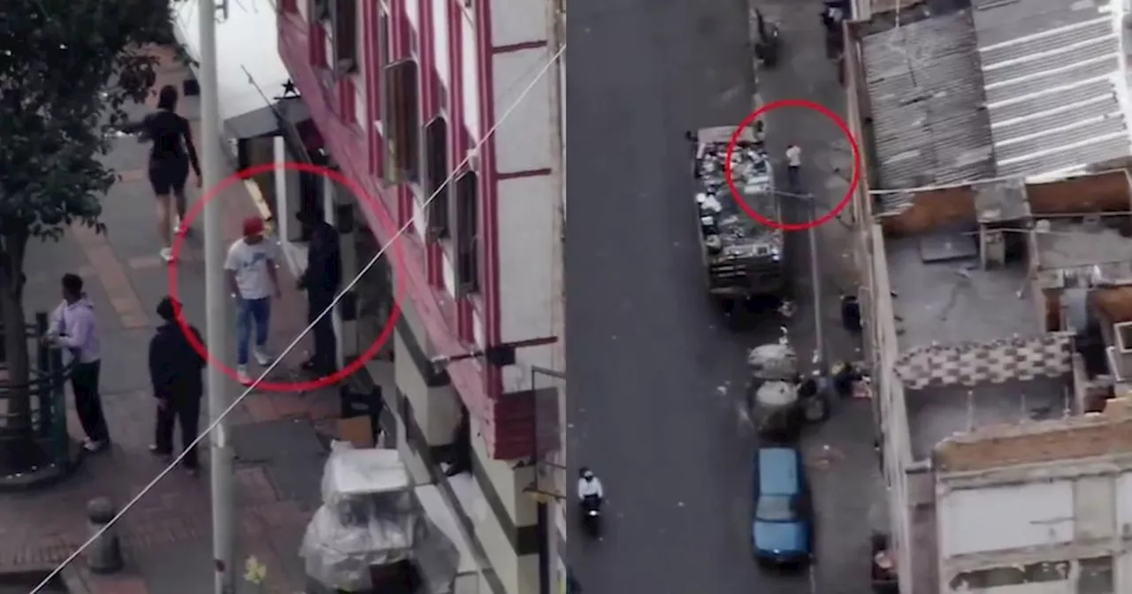 Video: a través de un drone, Policía de Bogota capturó a dos vendedores de estupefacientes