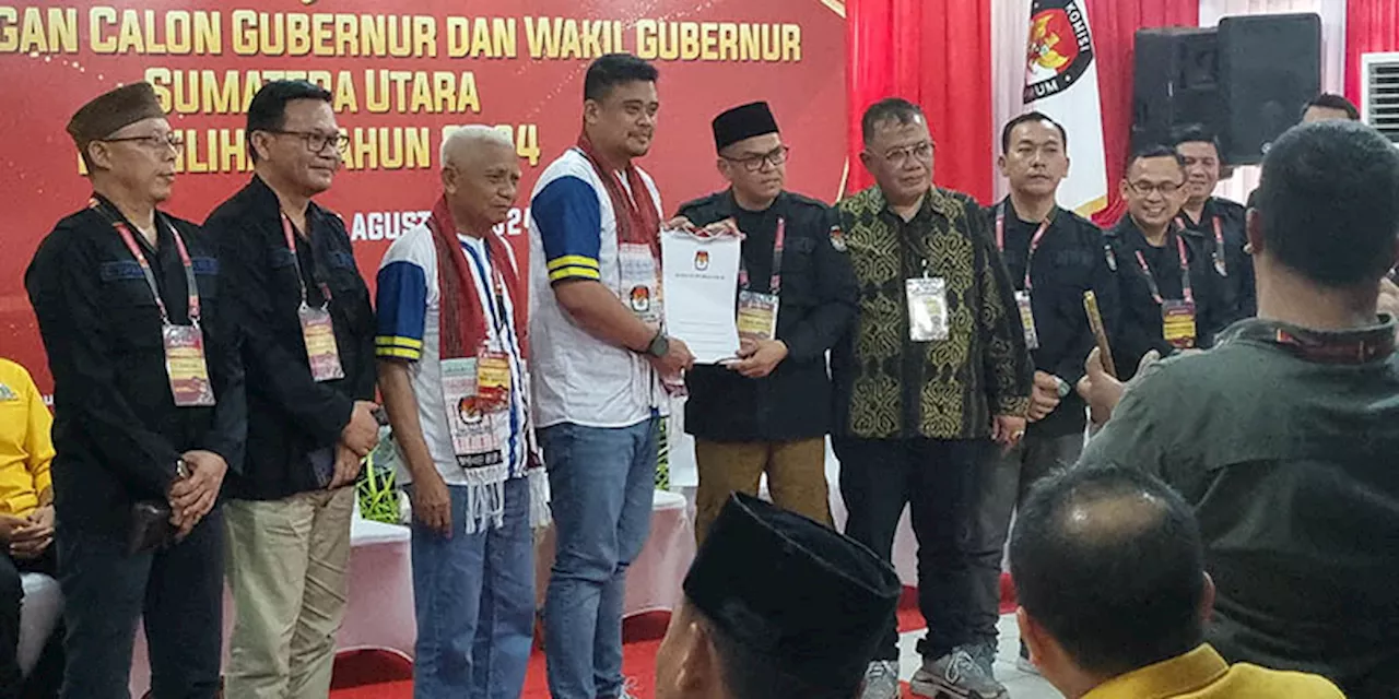 Sempat Terkendala Syarat Pencalonan, Dokumen Bobby-Surya Diterima KPU Sumut