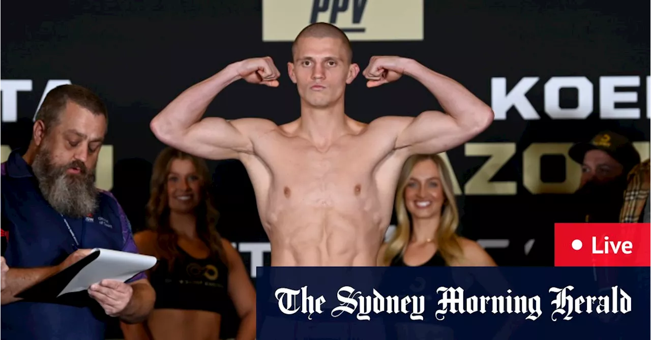 Nikita Tszyu v Koen Mazoudier LIVE updates: Australians go head-to-head in Sydney