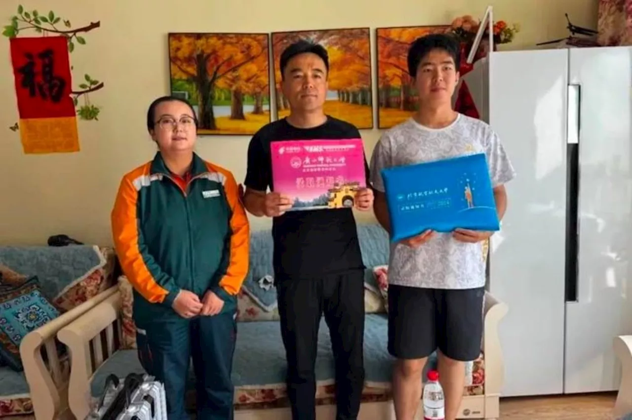 China father, 47, and son both pass key university exam after helping each other study