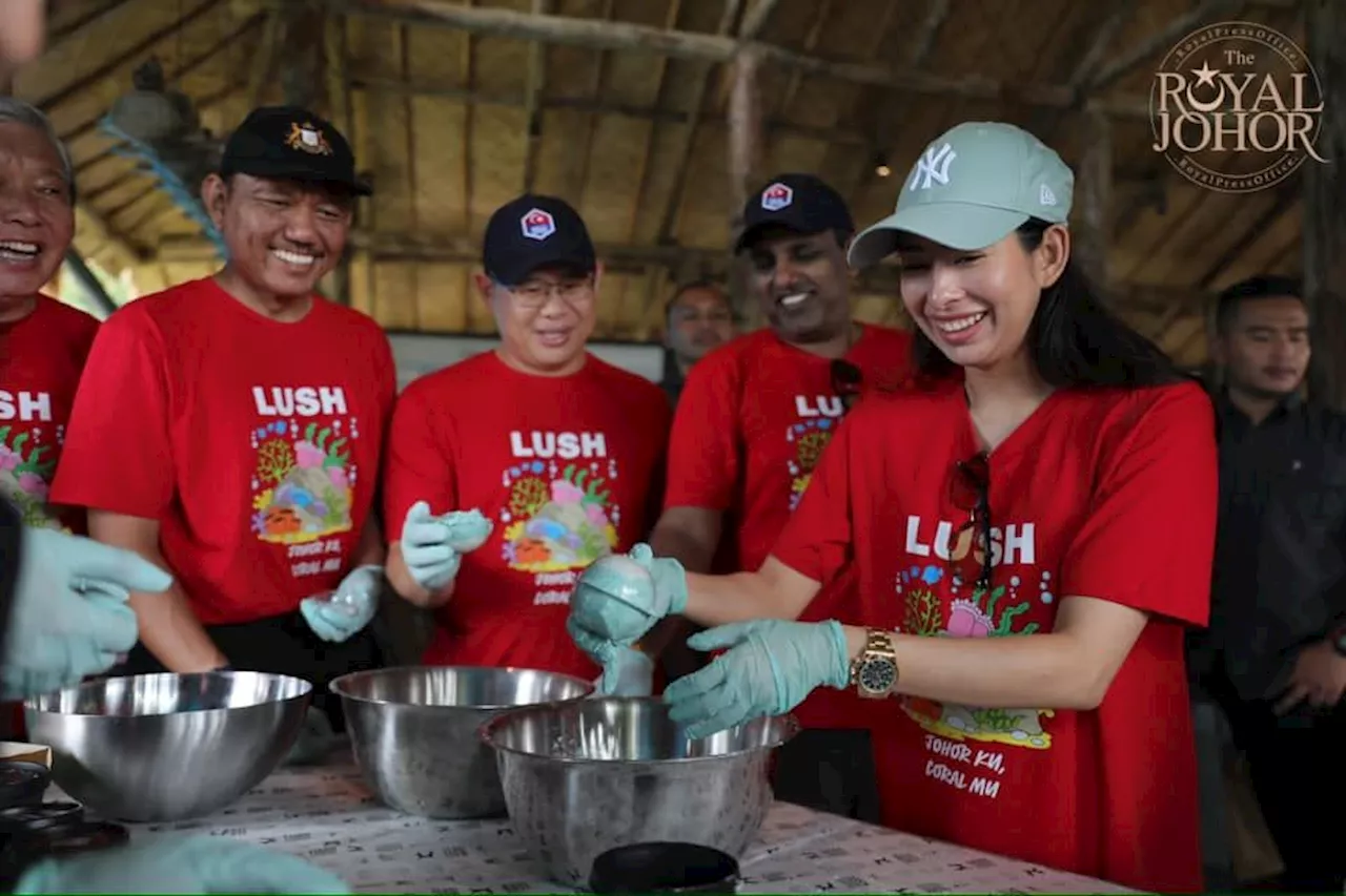 Johor princess participates in coral rehabilitation effort at Pulau Tengah