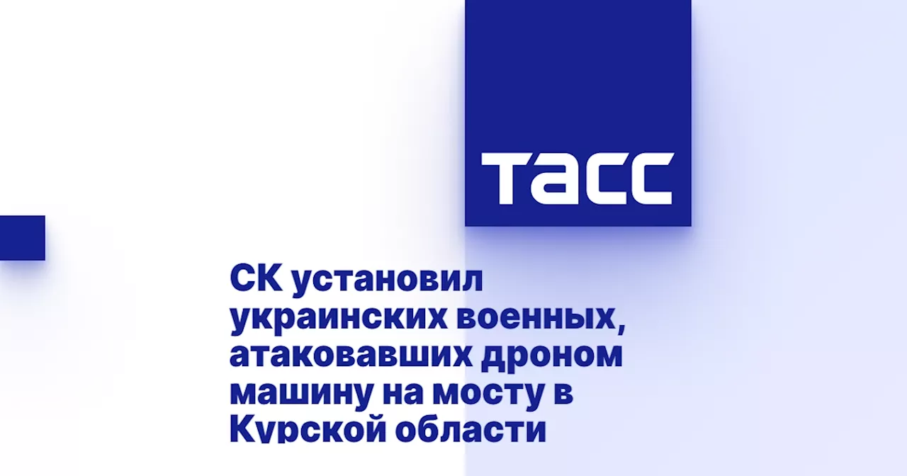 СК установил украинских военных, атаковавших дроном машину на мосту в Курской области