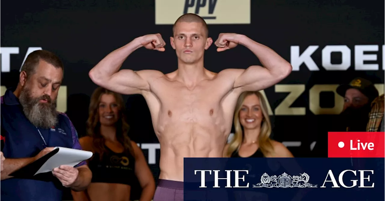 Nikita Tszyu v Koen Mazoudier LIVE updates: Australians go head-to-head in Sydney