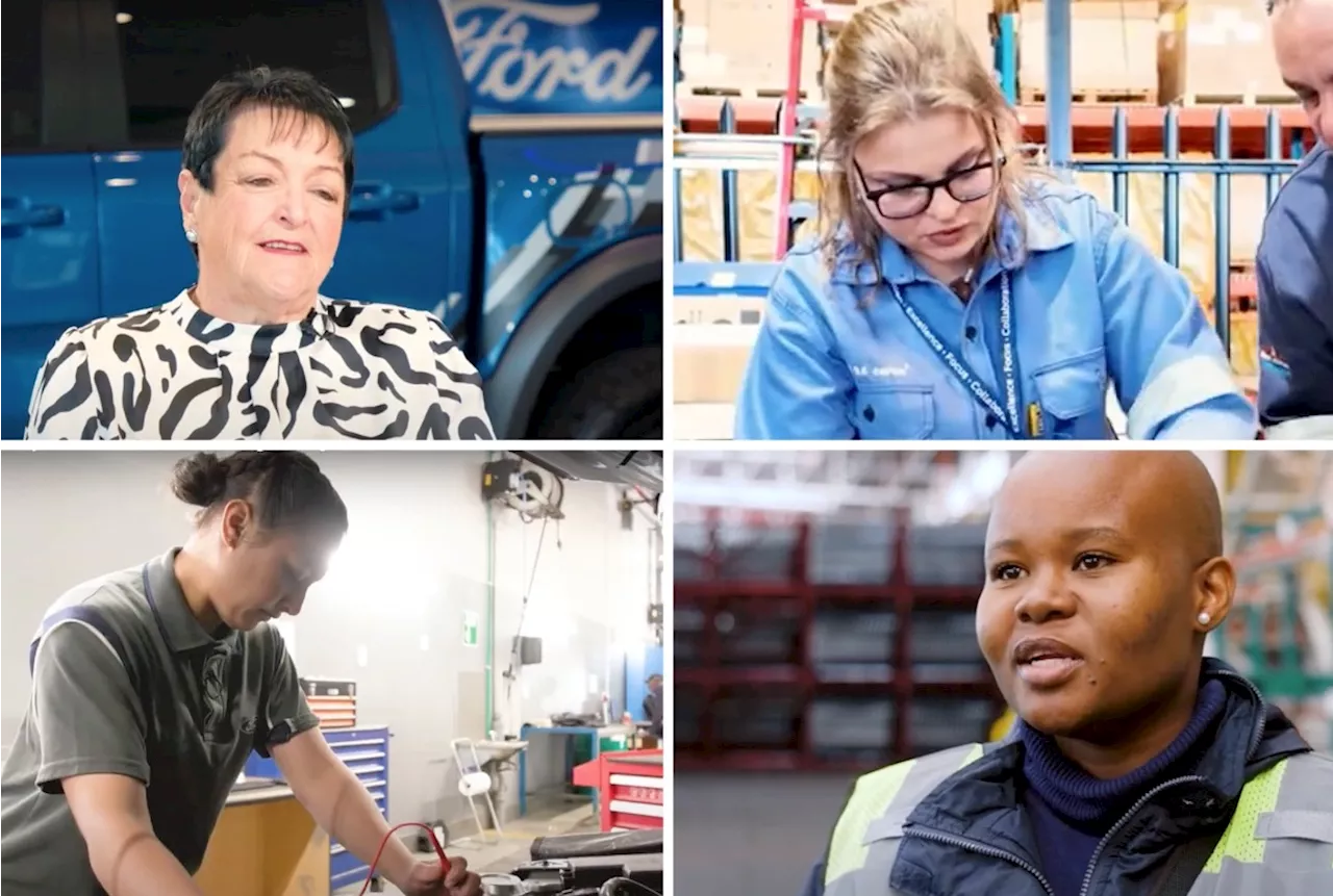 FOUR women who keep the wheels turning at Ford South Africa