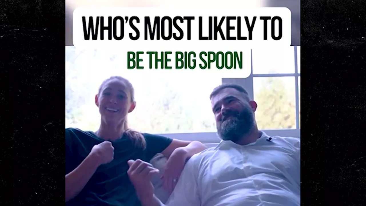 Jason Kelce Reveals He's Little Spoon In Cuddle Sessions With Wife Kylie