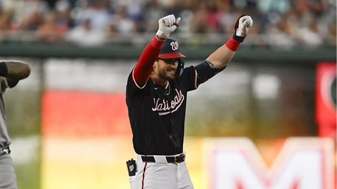 Crews collects first two MLB hits as Nationals defeat Yankees