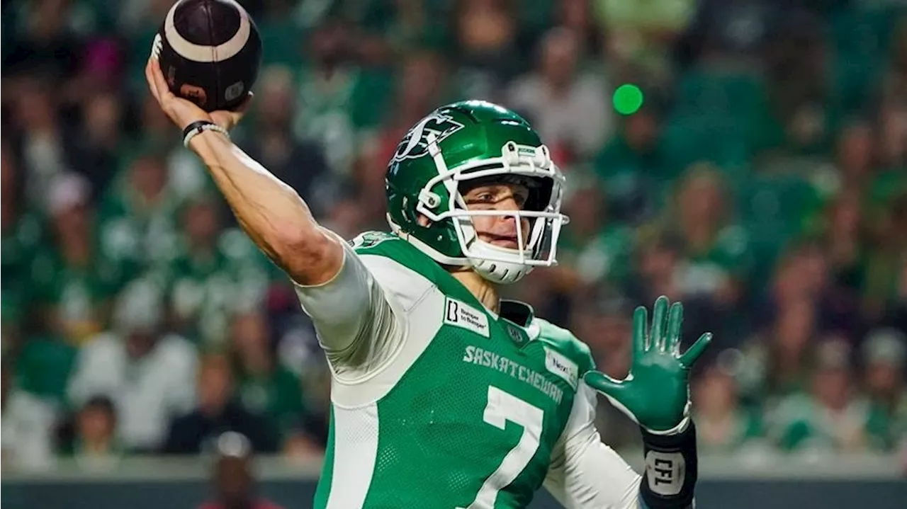 Riders' Harris, Bombers' Ford earn CFL monthly honour roll awards