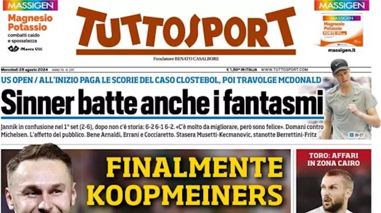 L'apertura di Tuttosport sul mercato estivo di Giuntoli recita: 'La Juve sogna'