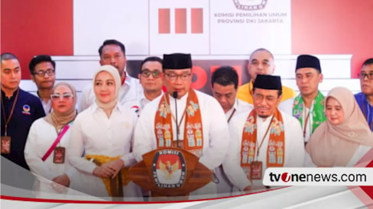 Ini Jadwal Pemeriksaan Kesehatan Pasangan Ridwan Kamil-Suswono dan Pramono Anung-Rano Karno