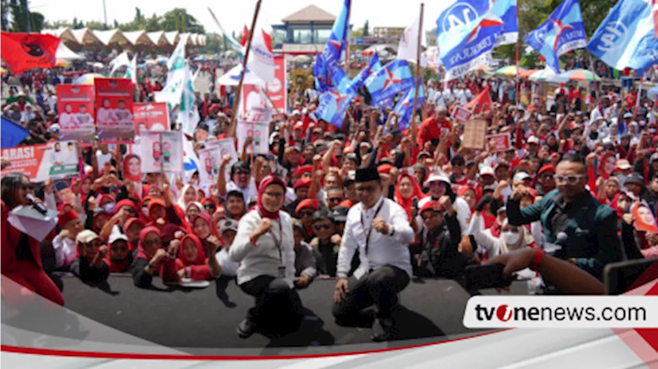 Puluhan Ribu Warga Indramayu Antarkan Pasangan Nina-Tobroni Daftar KPU