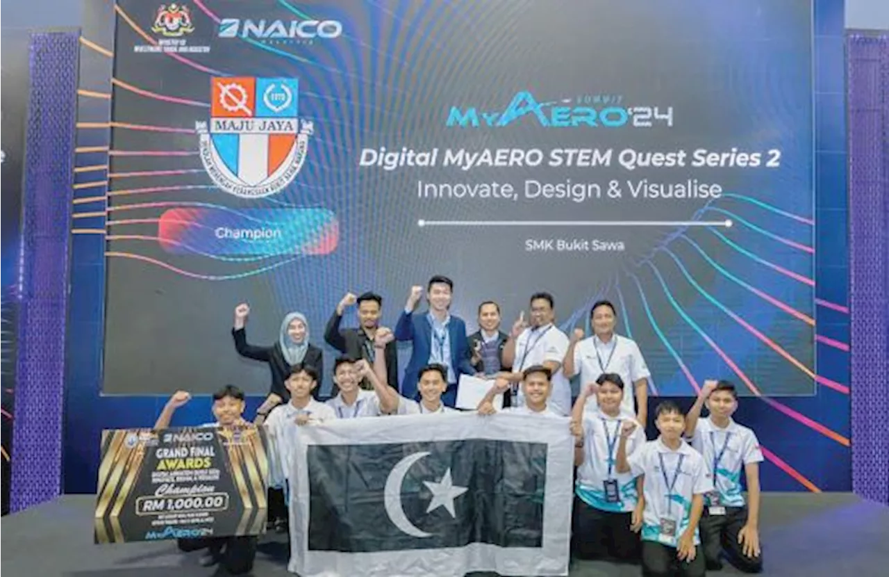 SMK Bukit Sawa juara Youth Aerospace Award MyAero 2024′