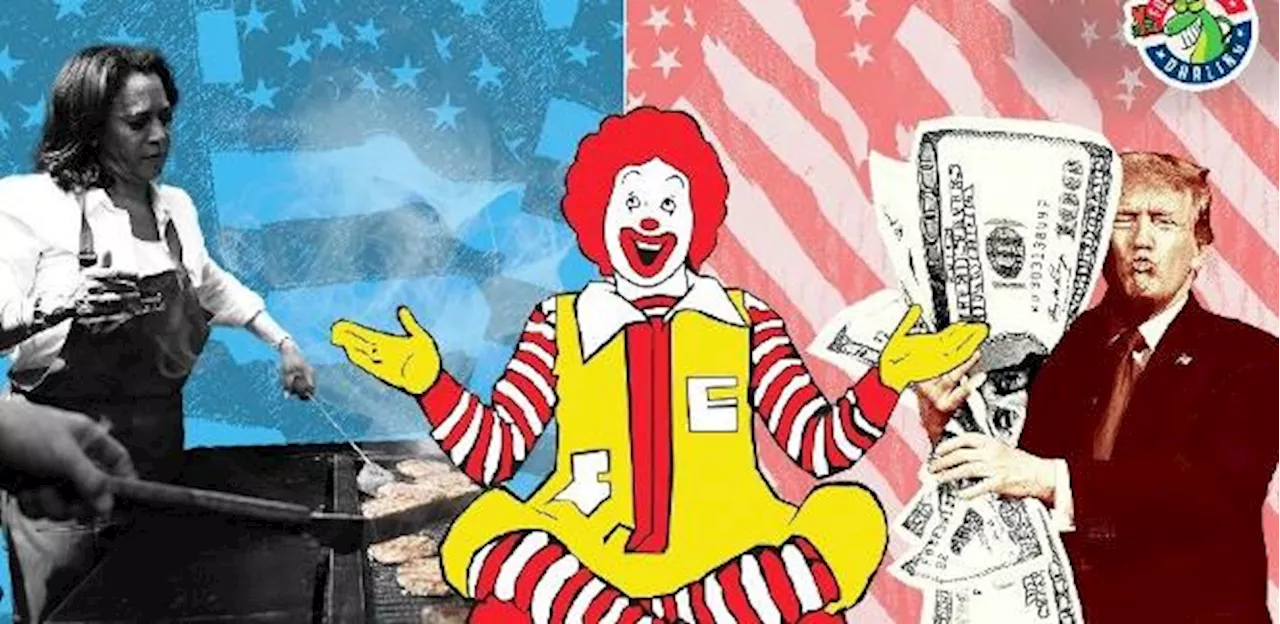 Donald x Ronald: Kamala usa trabalho no McDonald's em disputa contra Trump