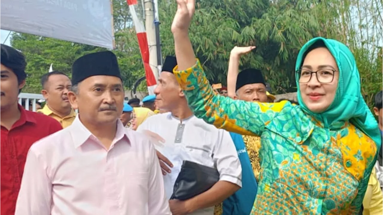 Airin Rachmi Diany-Ade Sumardi Resmi Daftar ke KPU Banten