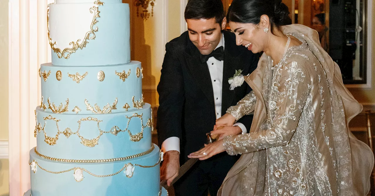 This French-Blue and Gold Wedding Was Inspired by Versailles and the French Baroque Period