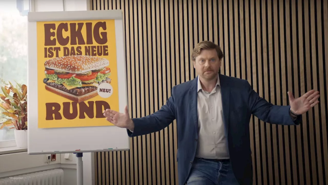 Quadratisch statt rund: Burger King-Premiere im neuen Format