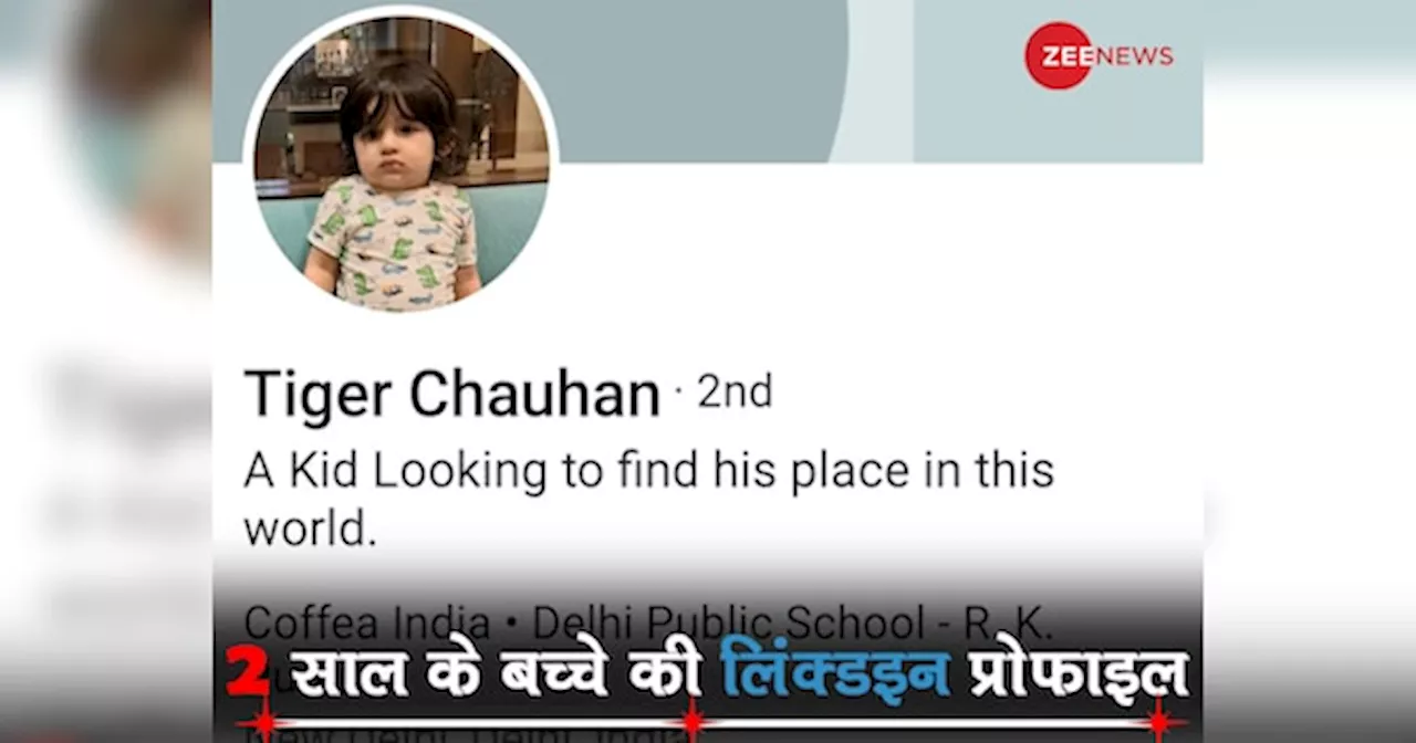 पापा ने दो साल के बेटे का बना दिया LinkedIn प्रोफाइल! वजह सुनते ही आप भी कहेंगे- हद है यार