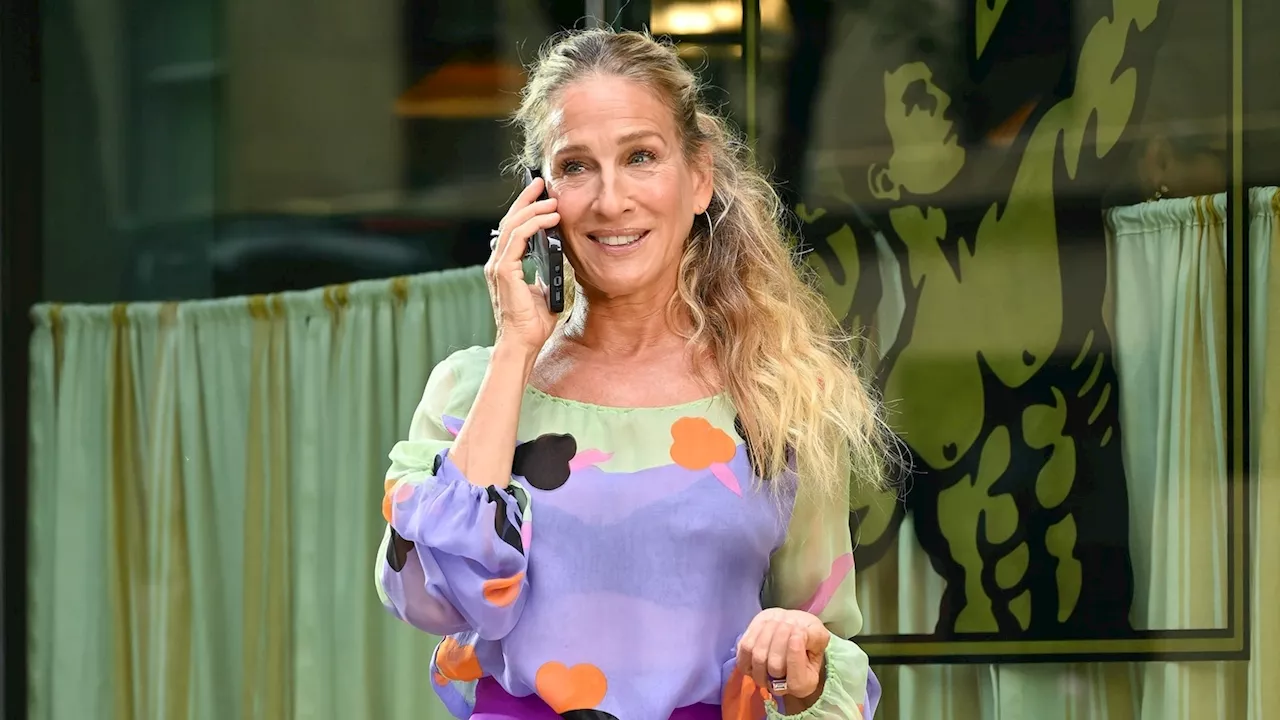 Sarah Jessica Parker rewears iconic Chanel blouse on set for 'And Just Like That'