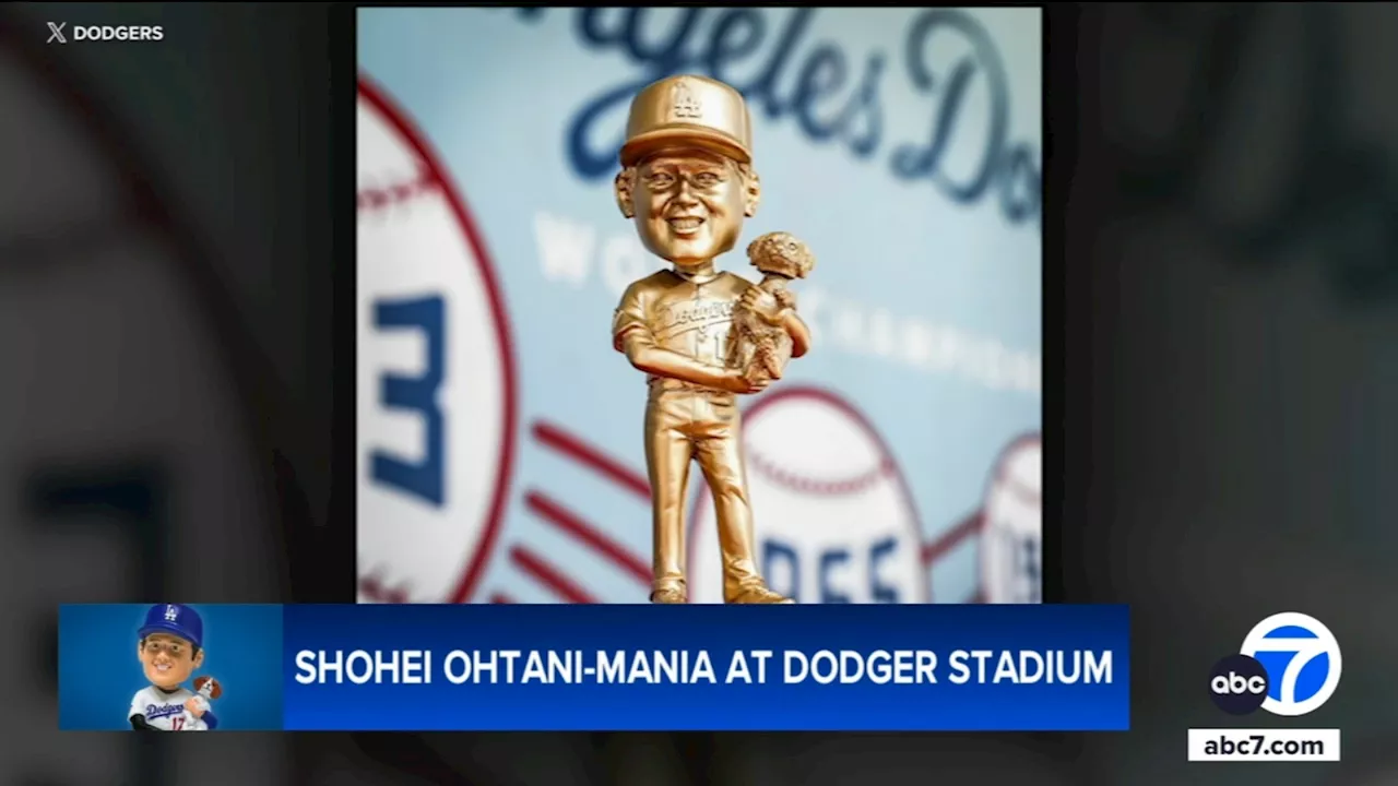 Gold Shohei Ohtani-Decoy bobblehead selling for up to $20,000 on eBay