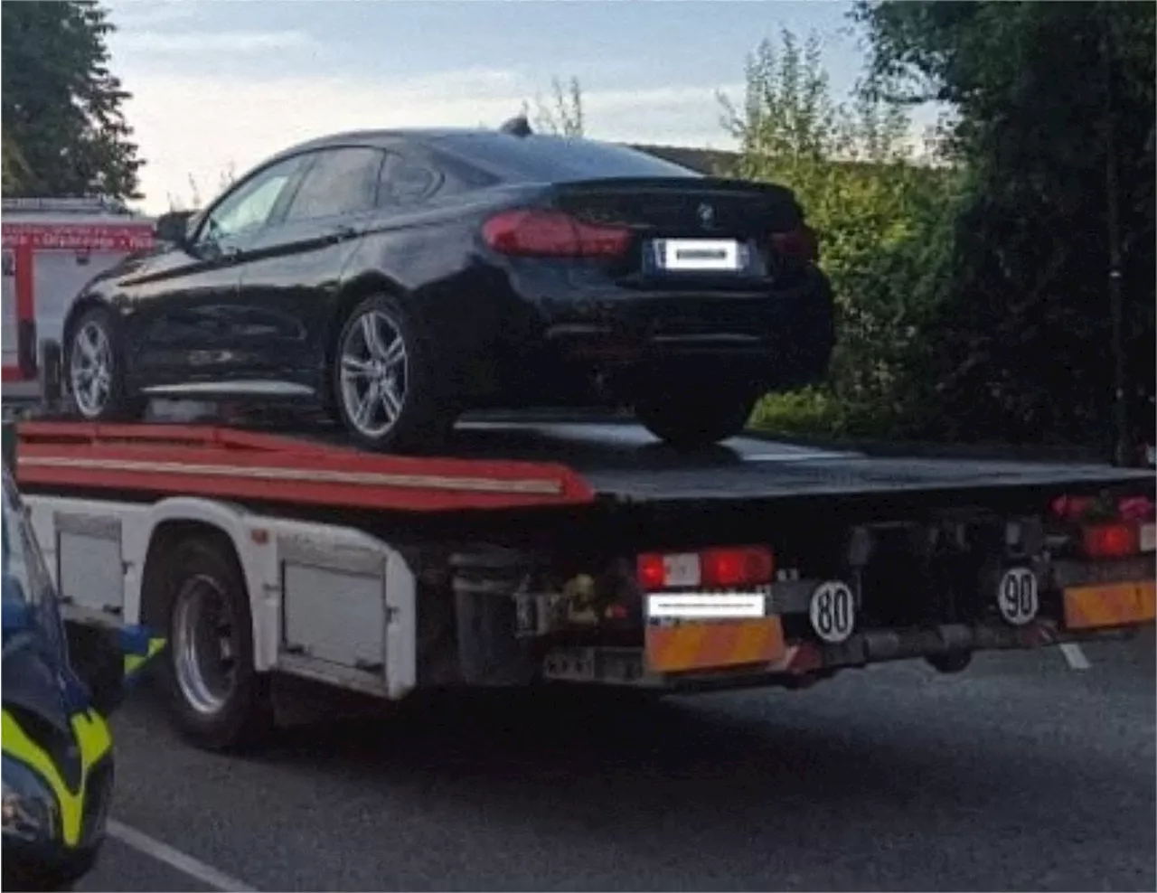 Au retour des vacances en Mayenne, il roulait à près de 150 km/h