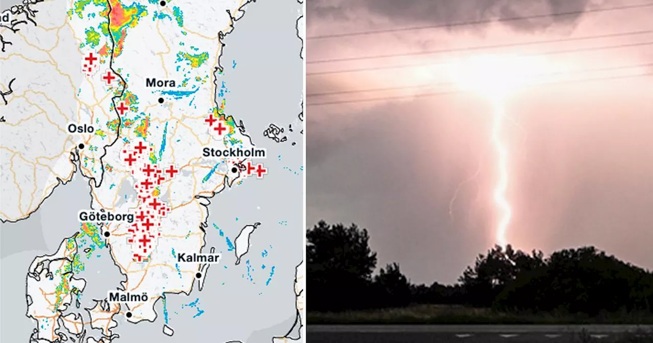 SMHI om åskovädret: Kom plötsligt