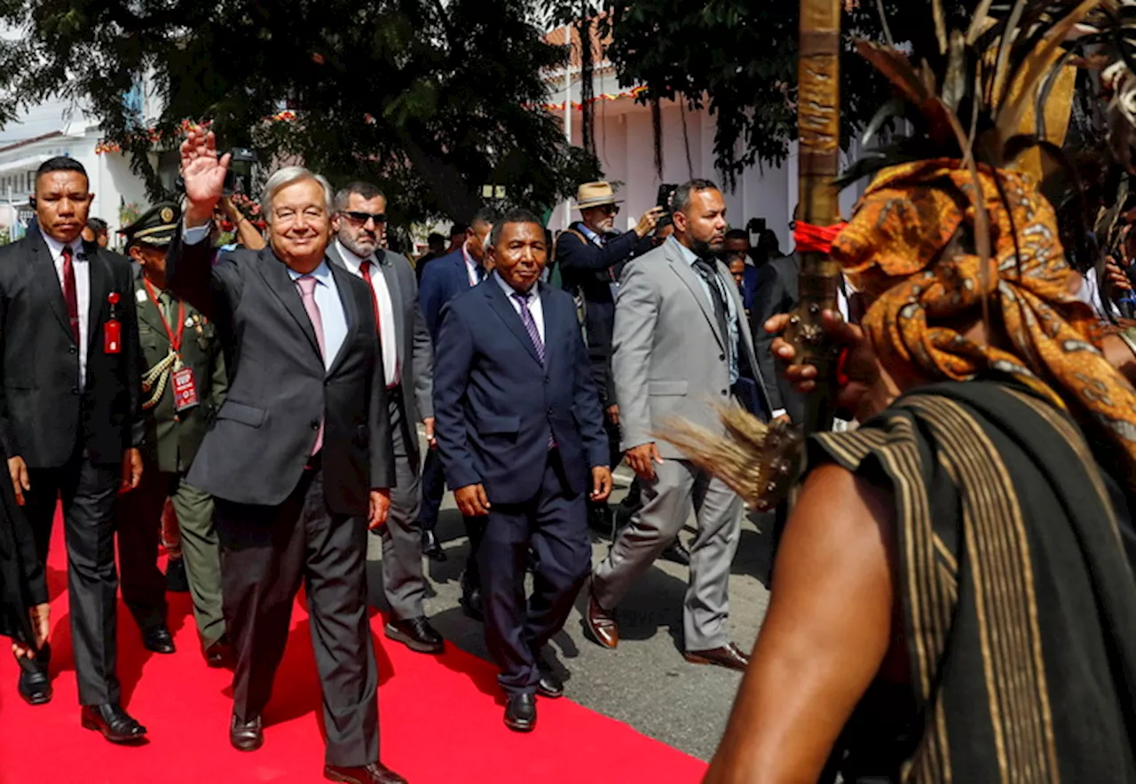 Il segretario generale dell'Onu, Guterres visita Timor Est