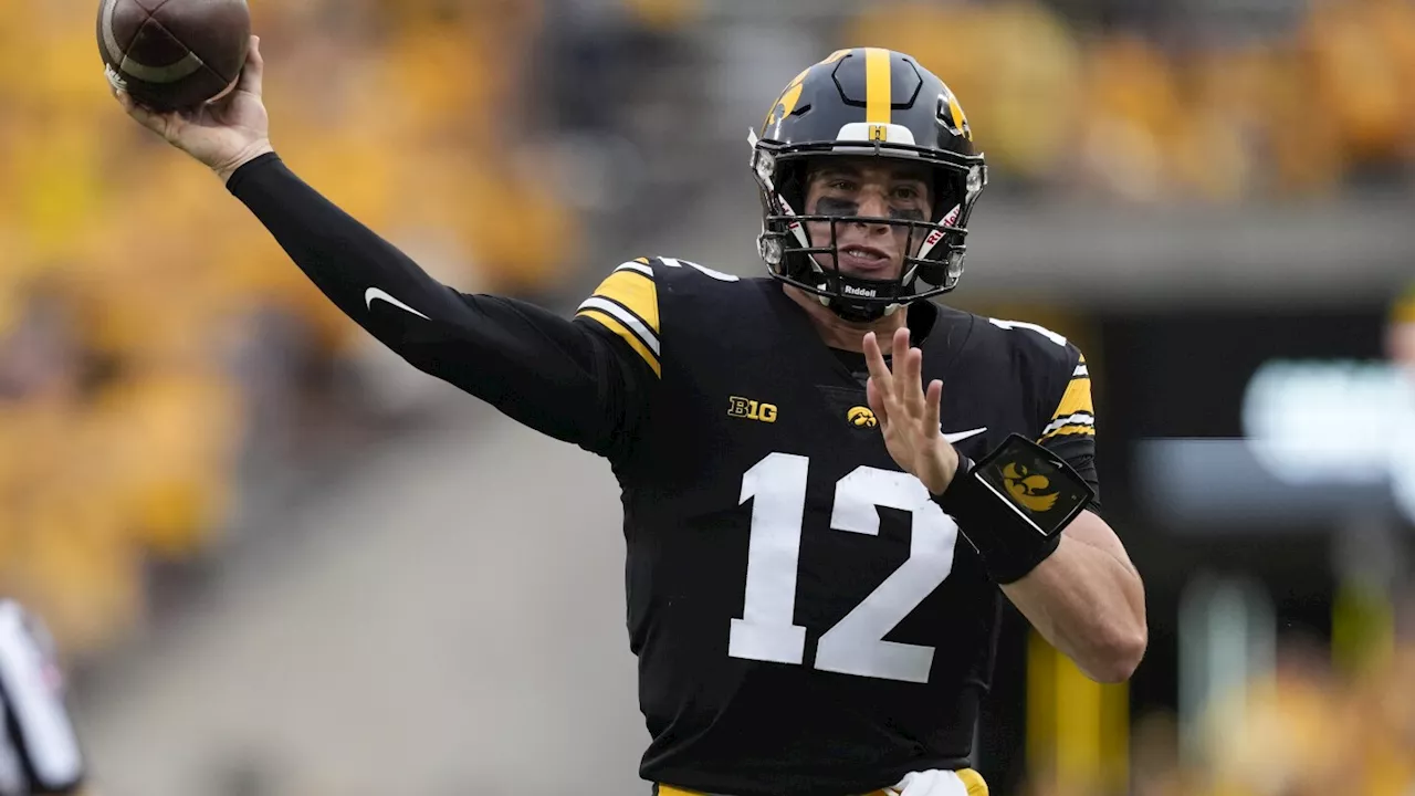 No. 25 Iowa eager to see offensive improvement in opener against FCS foe Illinois State