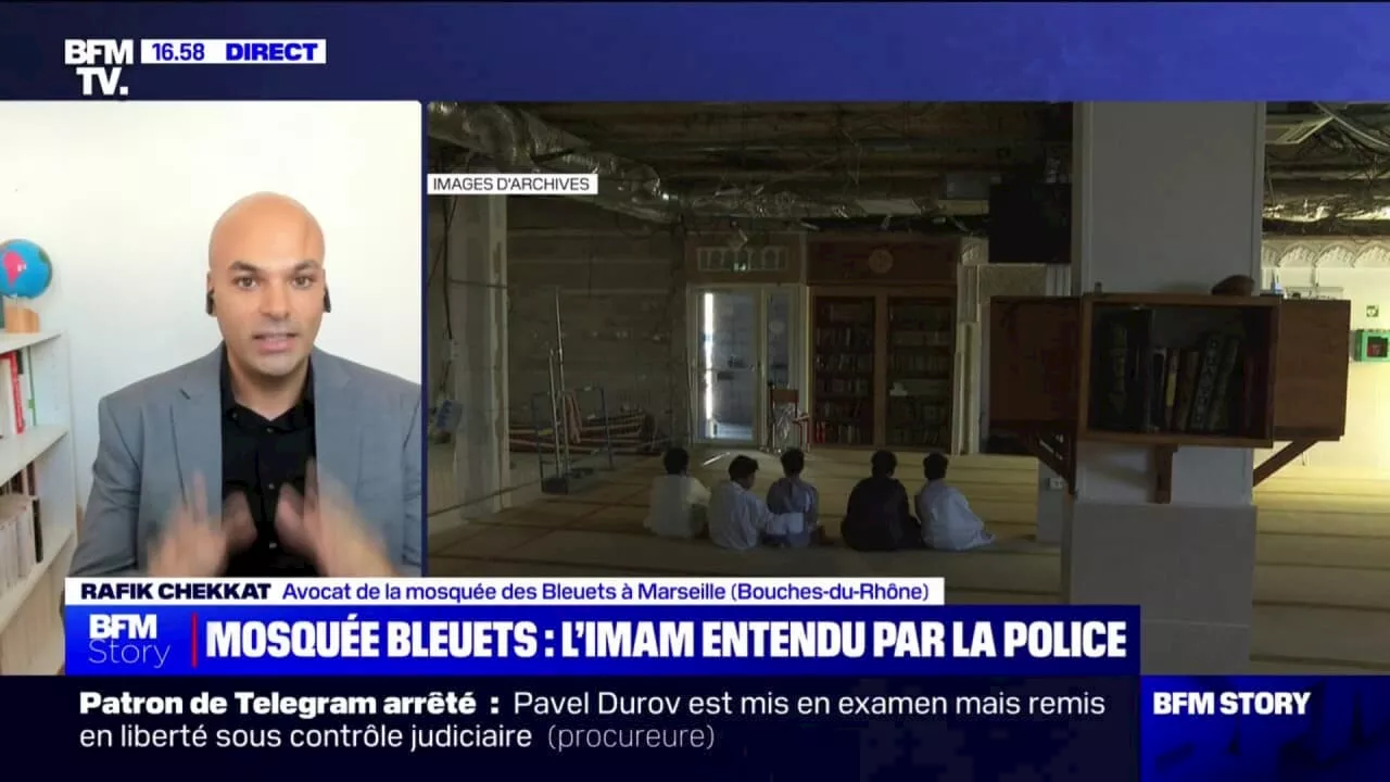 Rafik Chekkat, avocat de la mosquée des Bleuets à Marseille: 'La mosquée est fermée par le préfet pour éviter un risque d'attentat'