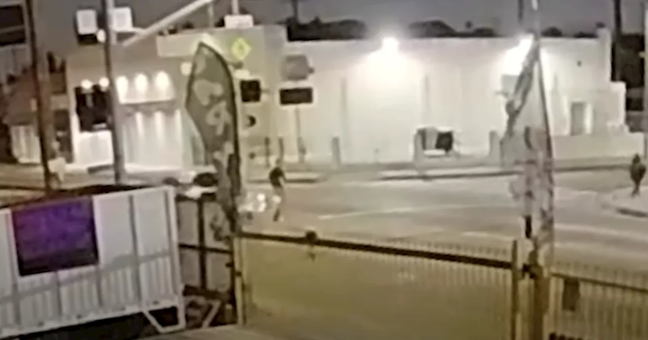 Police release video of hit-and-run that left pedestrian with serious injuries in South LA