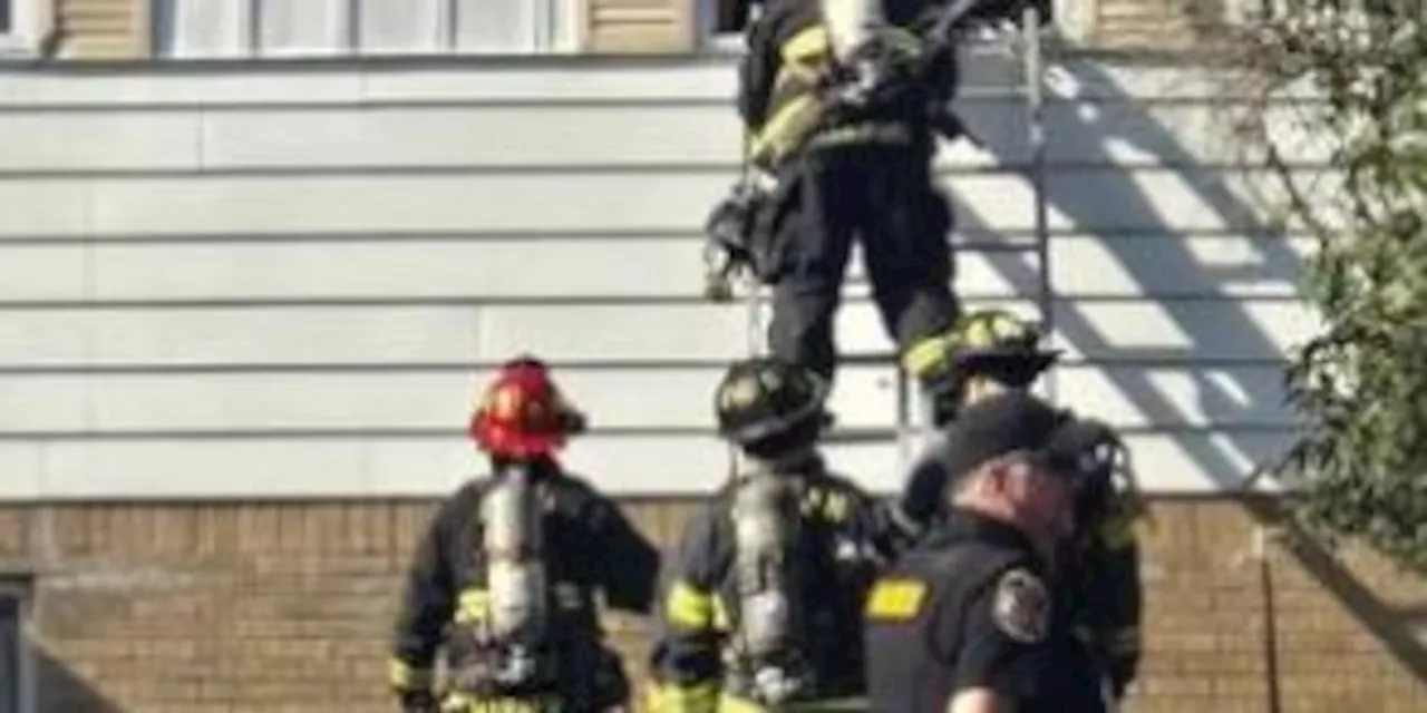 Sheffield Lake firefighters rescue victim trapped on second floor of burning home