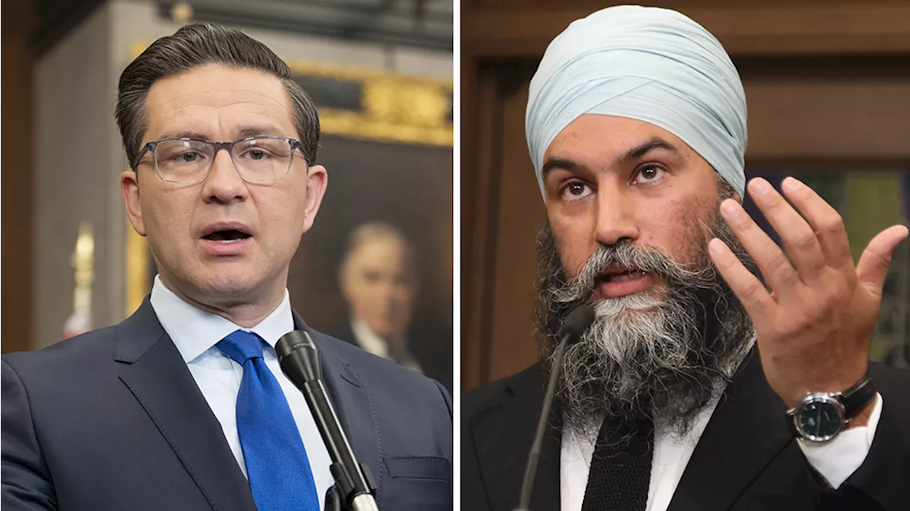 Poilievre asks Singh to pull out of Trudeau confidence deal to prompt fall election