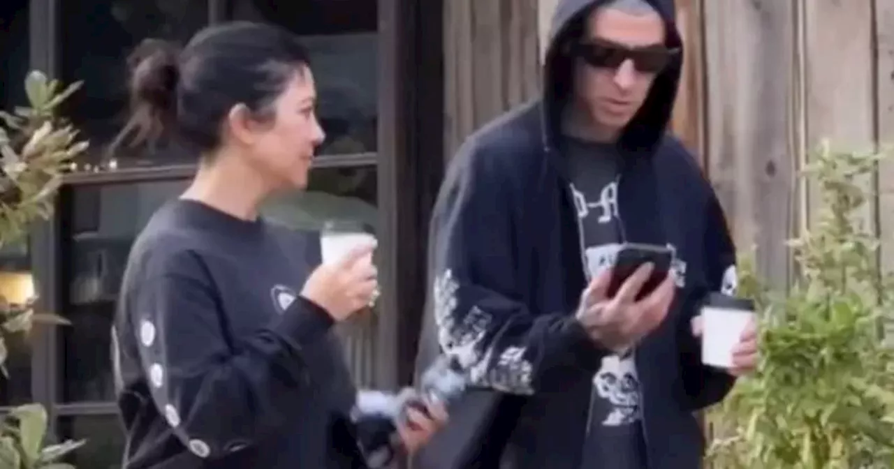 Kourtney Kardashian rumoured to be in Glasgow as Travis Barker eats out in city