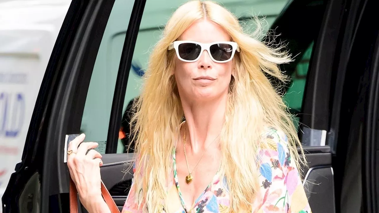 Claudia Schiffer, 54, oozes ageless appeal out in NYC... after marking birthday with sizzling bikini...