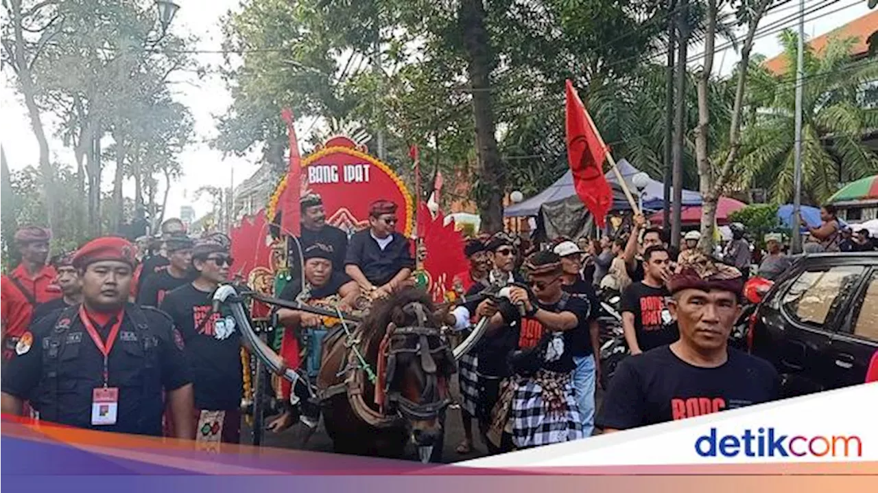 Naik Kereta Kencana, Winasa Antar Kembang-Ipat Daftar Pilbup Jembrana