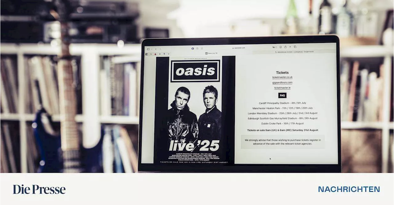 Hype um Oasis-Comeback: Tickets, Hotels und Songs äußerst gefragt