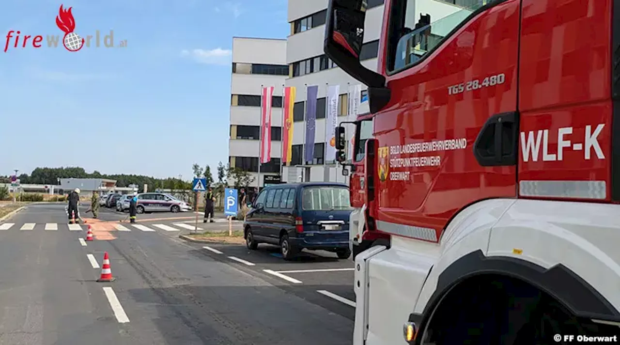 Bgld: Dieselaustritt durch technischen Defekt an einem Rettungsfahrzeug