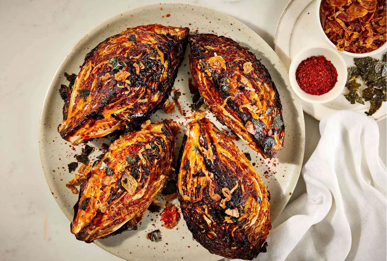 Charred Cabbage with Ssamjang Butter