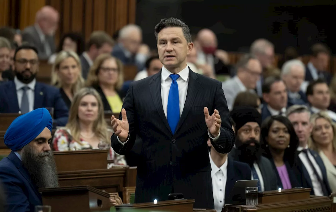 Conservative Leader Pierre Poilievre urges Jagmeet Singh to end NDP deal with Liberals, force fall election