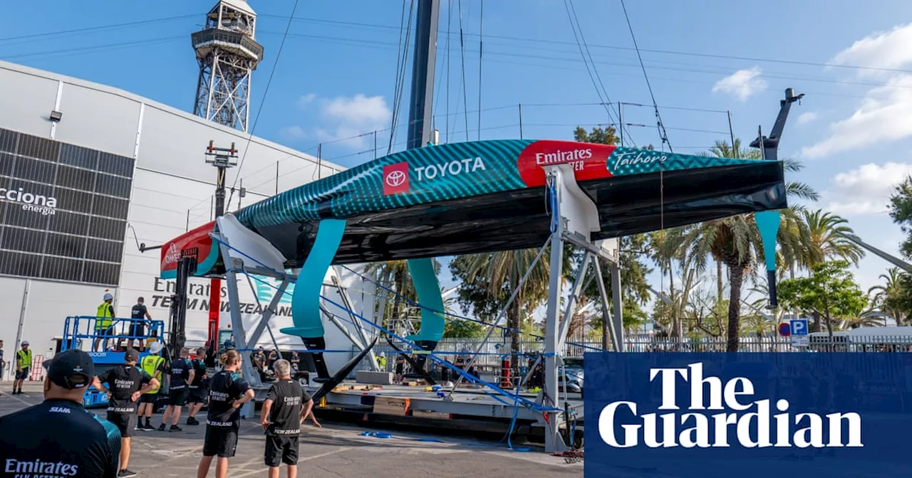 America’s Cup: New Zealand boat is damaged during crane lift out of water