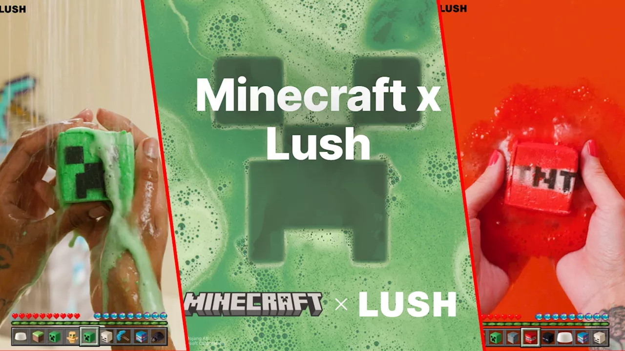 Zum 15-jährigen Jubiläum - 'Minecraft' für die Badewanne: 'Lush' setzt auf Gamer