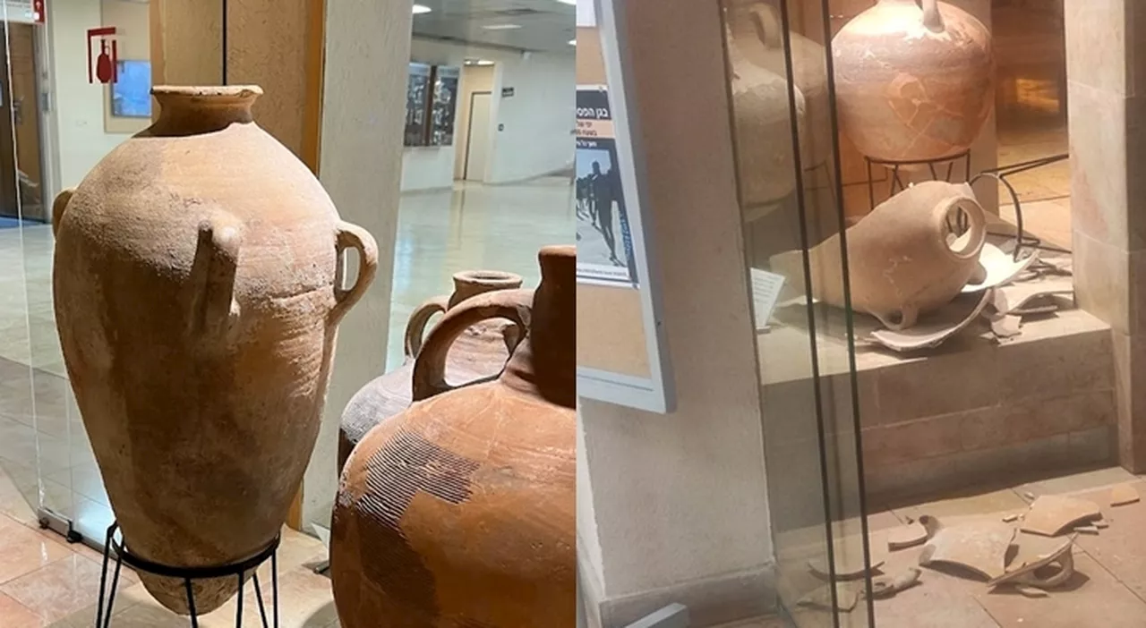 Bambino rompe giara di 3500 anni in un museo di Haifa