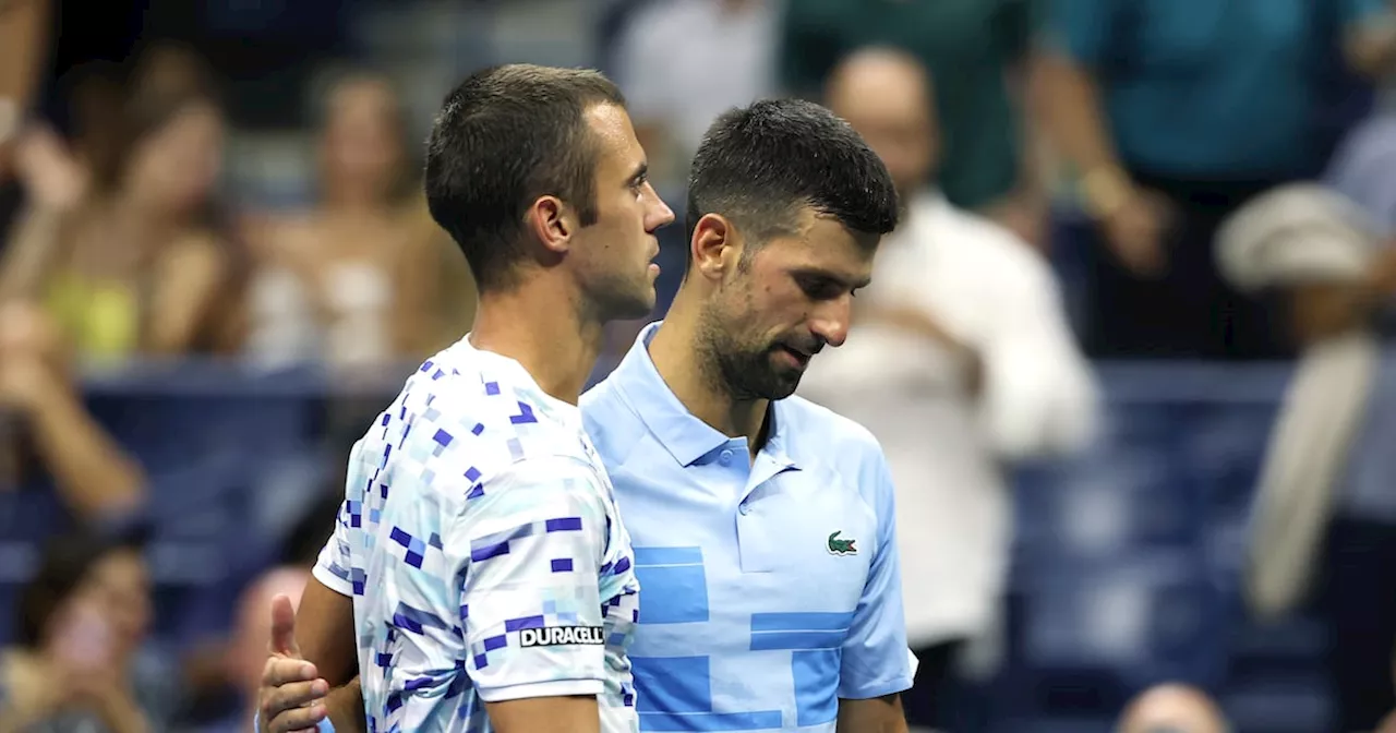 Novak Djokovic slams own ‘awful’ serve after US Open walkover against Djere