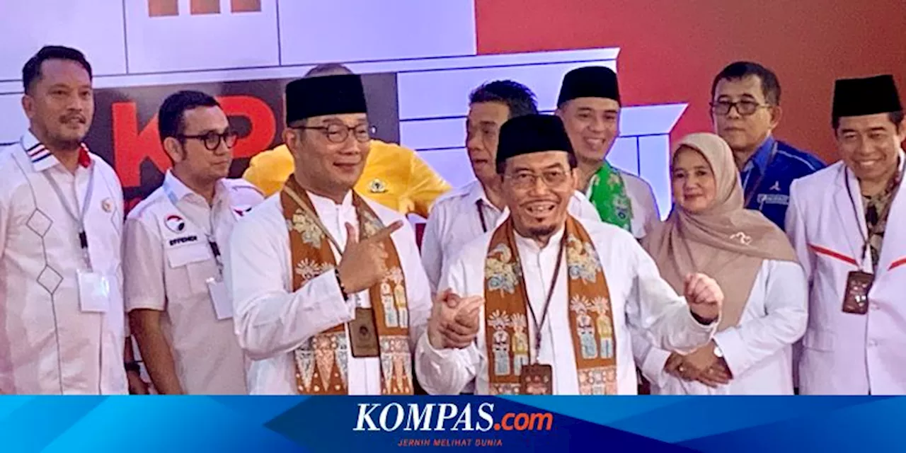 Perbandingan Harta Ridwan Kamil-Suswono Vs Pramono-Rano Karno yang Maju Pilkada Jakarta 2024