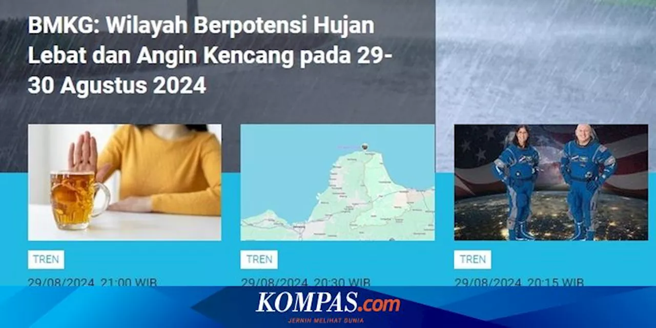 [POPULER TREN] Penjelasan KPK soal Kaesang Tak Wajib Lapor Penggunaan Jet Pribadi | Wilayah Hujan Sepanjang 29-30 Agustus 2024