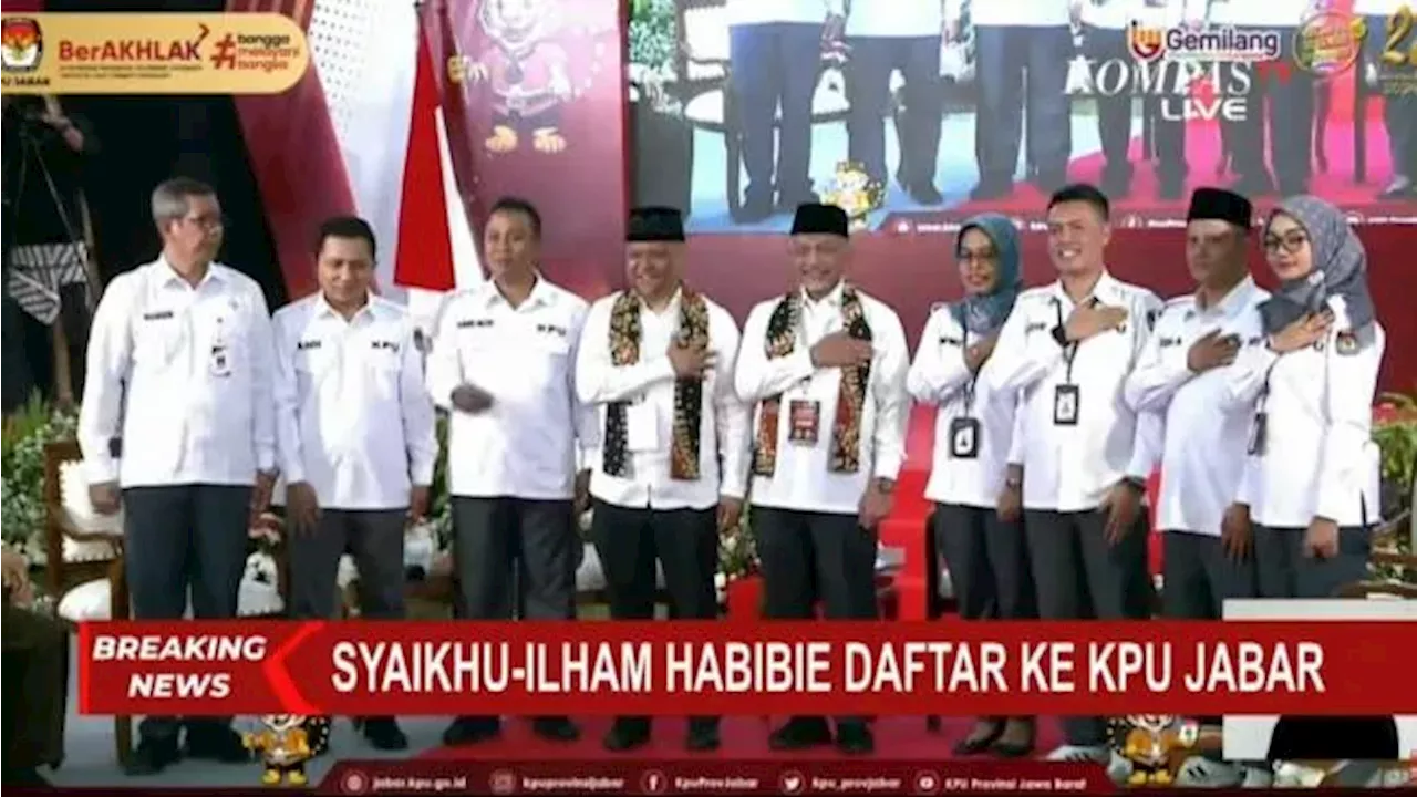 Ahmad Syaikhu dan Ilham Habibie Resmi Mendaftar ke KPUD Jawa Barat