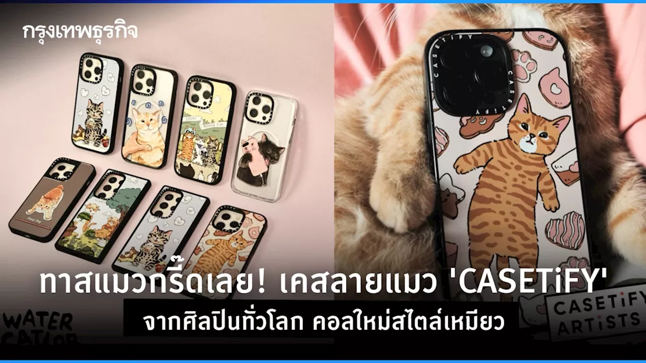 ทาสแมวกรี๊ดเลย! เคสลายแมว 'CASETiFY' จากศิลปินทั่วโลก คอลใหม่สไตล์เหมียว