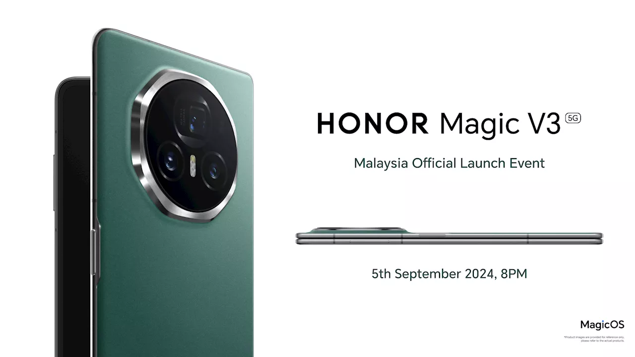 HONOR Magic V3 To Launch In Malaysia Simultaneously With Global Debut On 5 September